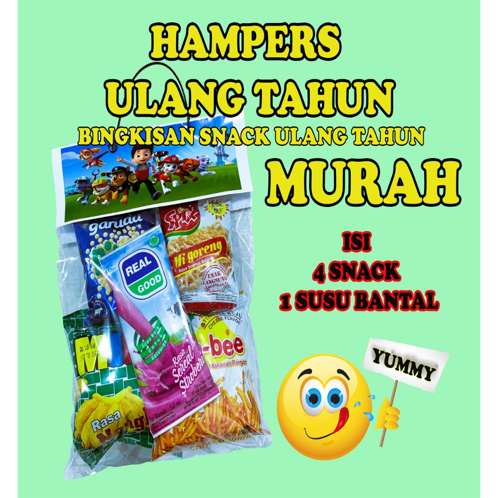 

Hampers Snack Ulang Tahun / Bingkisan Snack Ulang Tahun / Kado Ultah MURAH / Souvenir Ultah