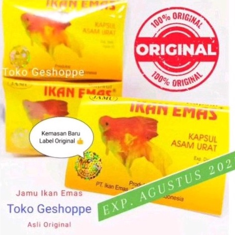 

Terlaku Jamu Asam urat pegal linu cap Ikan emas