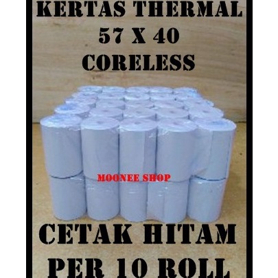 

Terlaku Kertas Thermal 57 X 4 57x4 58 x 4 58x4 MM Printer Bluetooth Kasir per 1 Roll Polos