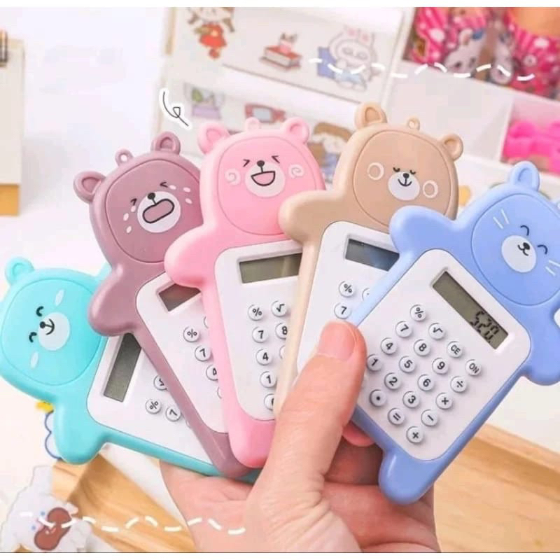 

Calculator Mini Portable Motif Bear Kalkulator Portable Mini Beruang Kalkulator Unik Kalkulator 8 Digit Mini Portable Kalkulator |ANN