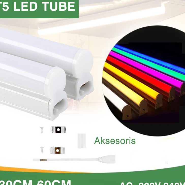D2289 Lampu TL Neon T5 LED SNI Luxco 51152W Tube Warna WarniLampu neon led