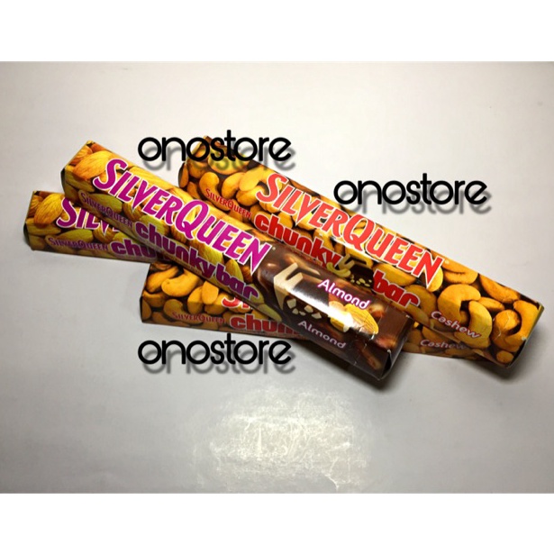 

New event Silverqueen Chunky Bar Almond Cashew 1 Gram 95 Gram