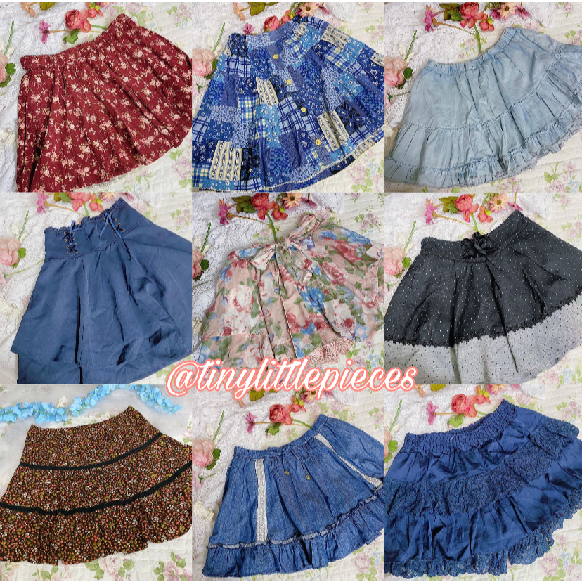 Coquette Cottagecore Skirt/Rok Rokcel  Skort Tutu Y2K Fairycore Vintage vibes Liz Lisa Axes Femme