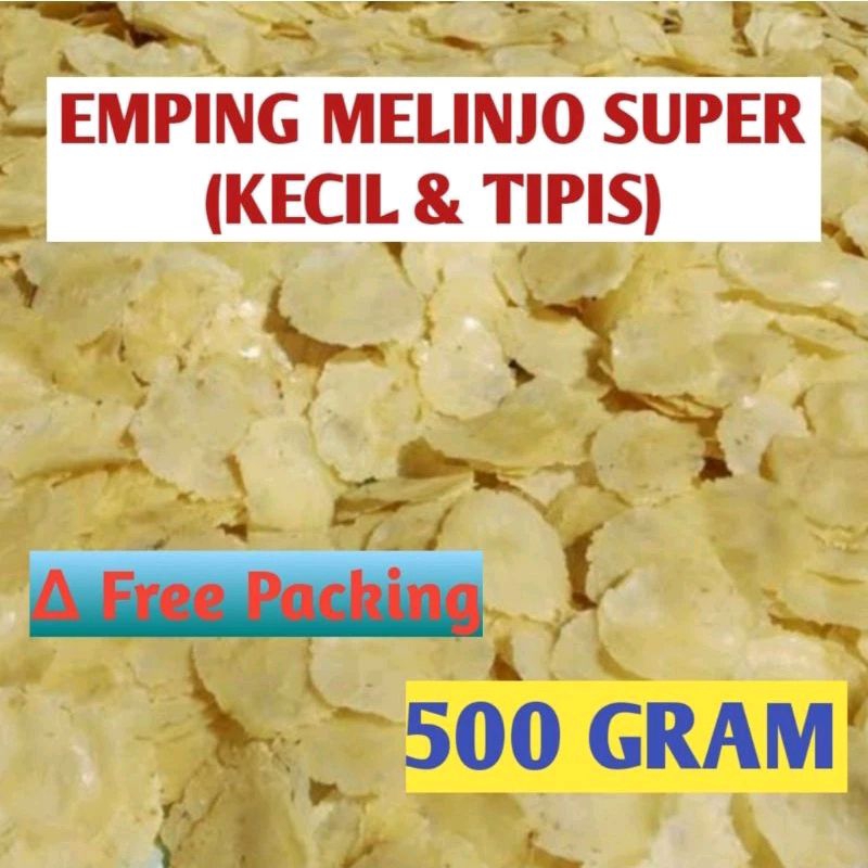 

Emping Melinjo Super (Kecil Tipis ORI / Mentah) Khas Bantul - Yogyakarta 500 gram