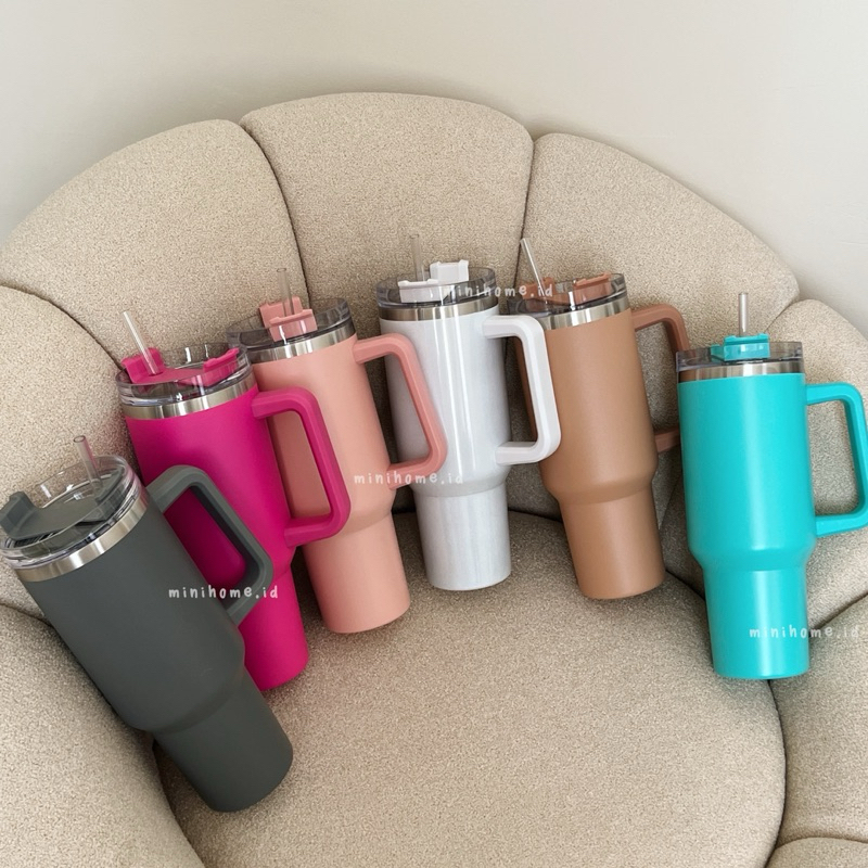 [MINIHOME] BAMBI Botol Minum Aesthetic 1.2 Liter Stainless Anti Karat Tumpah Tahan Panas Dingin