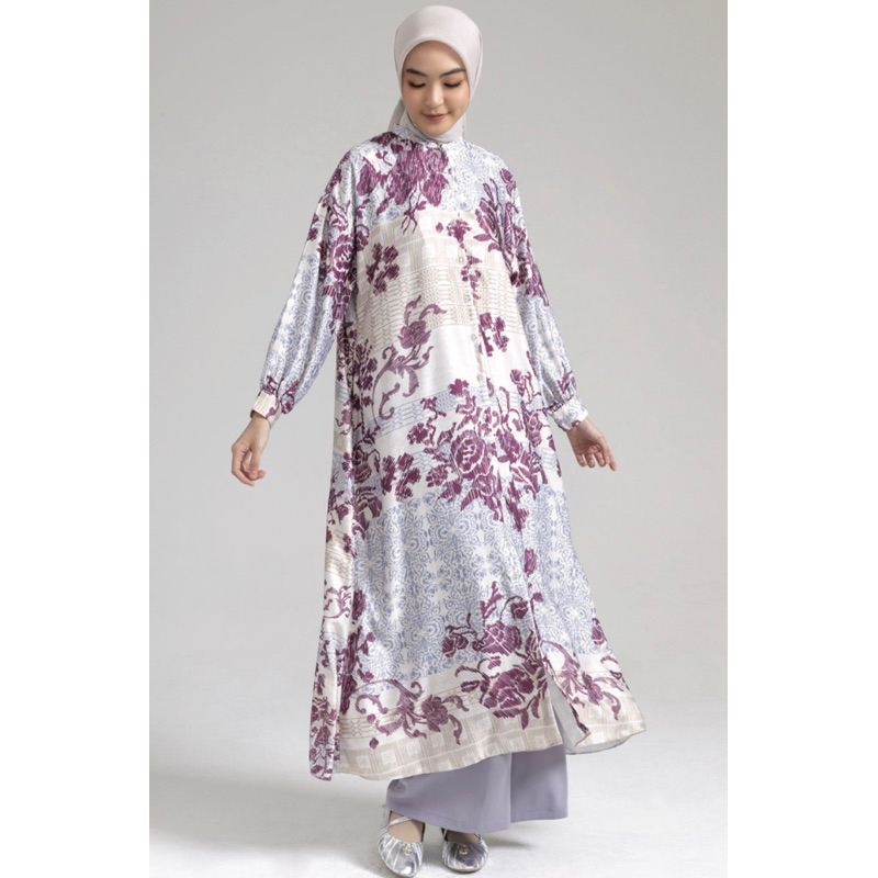 Ceko Lagosi Shirt Dress Riamiranda Selayar Raya Abaya Wanita Kaftan Gamis Collection RM Lebaran Ria 