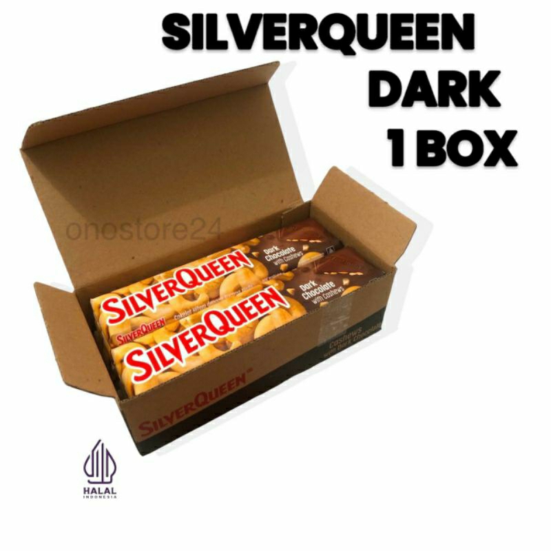 

Cokelat Silverqueen Dark Chocolate 58 gram 1 Box (10 pcs)