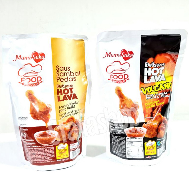 

NEW Mamasuka Saus Sambal Hot Lava Volcano 1kg Delisaos