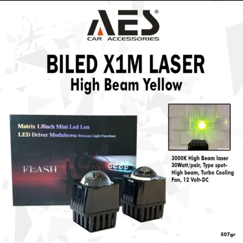 Biled AES Mini X1M Laser Yellow 1,8 inch Matrix