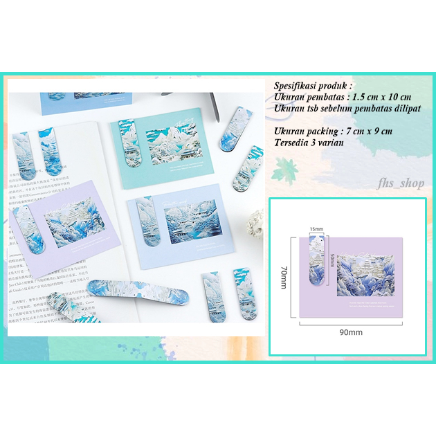 

Pembatas Buku Magnet Penanda Buku Magnet Bookmark Aesthetic Pembatas Buku Aesthetic Oil Painting