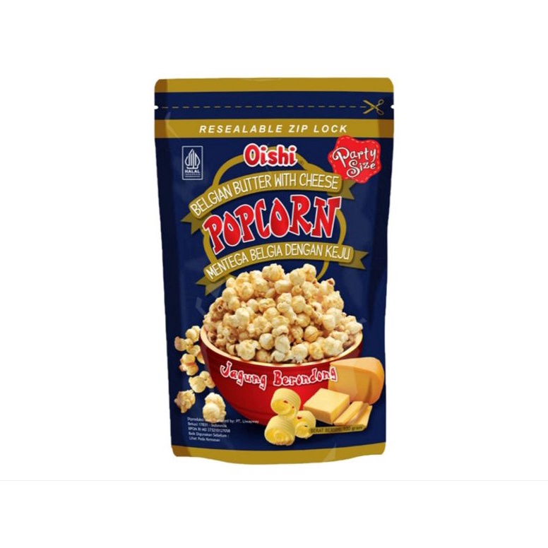 

TERBARU Oishi Popcorn Belgian Butter with Cheese 1 gr