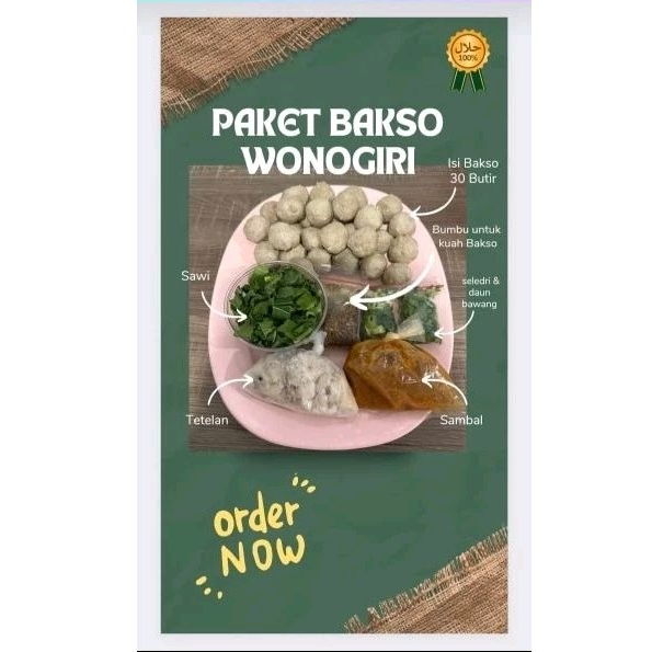 

PAKET BAKSO WONOGIRI