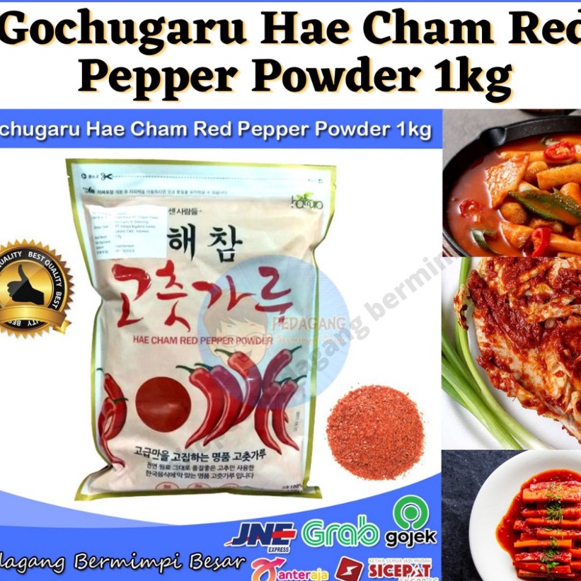 

BEST SELLER Hae Cham Red Pepper Powder 1Kg Gochugaru Gochukaru Cabai Korea