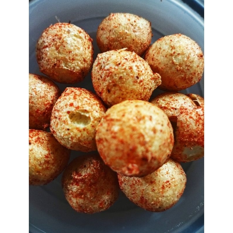 

tahu bulat mini pedas gurih isi 500 gr