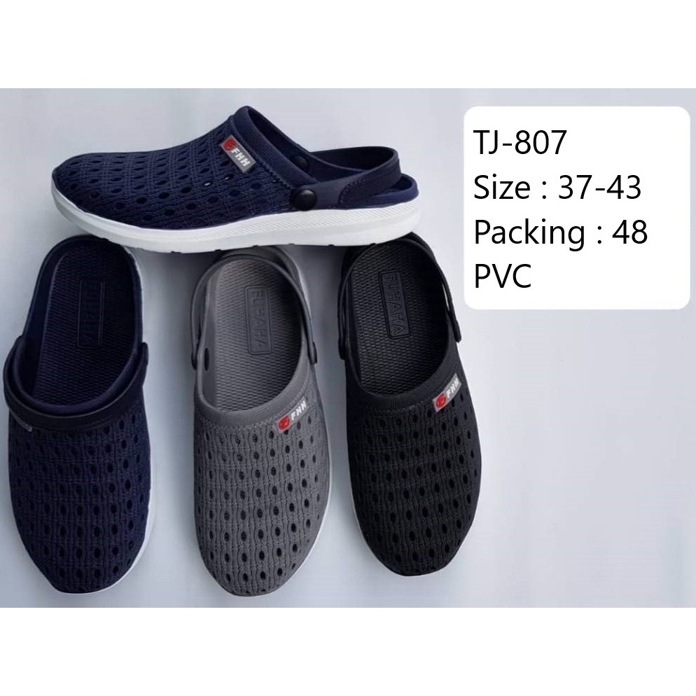 GROSIR  TJ87 Sandal Baim Karet Pria  Sandal kodok Karet Pria Merek Fuhaha Ukuran 3743