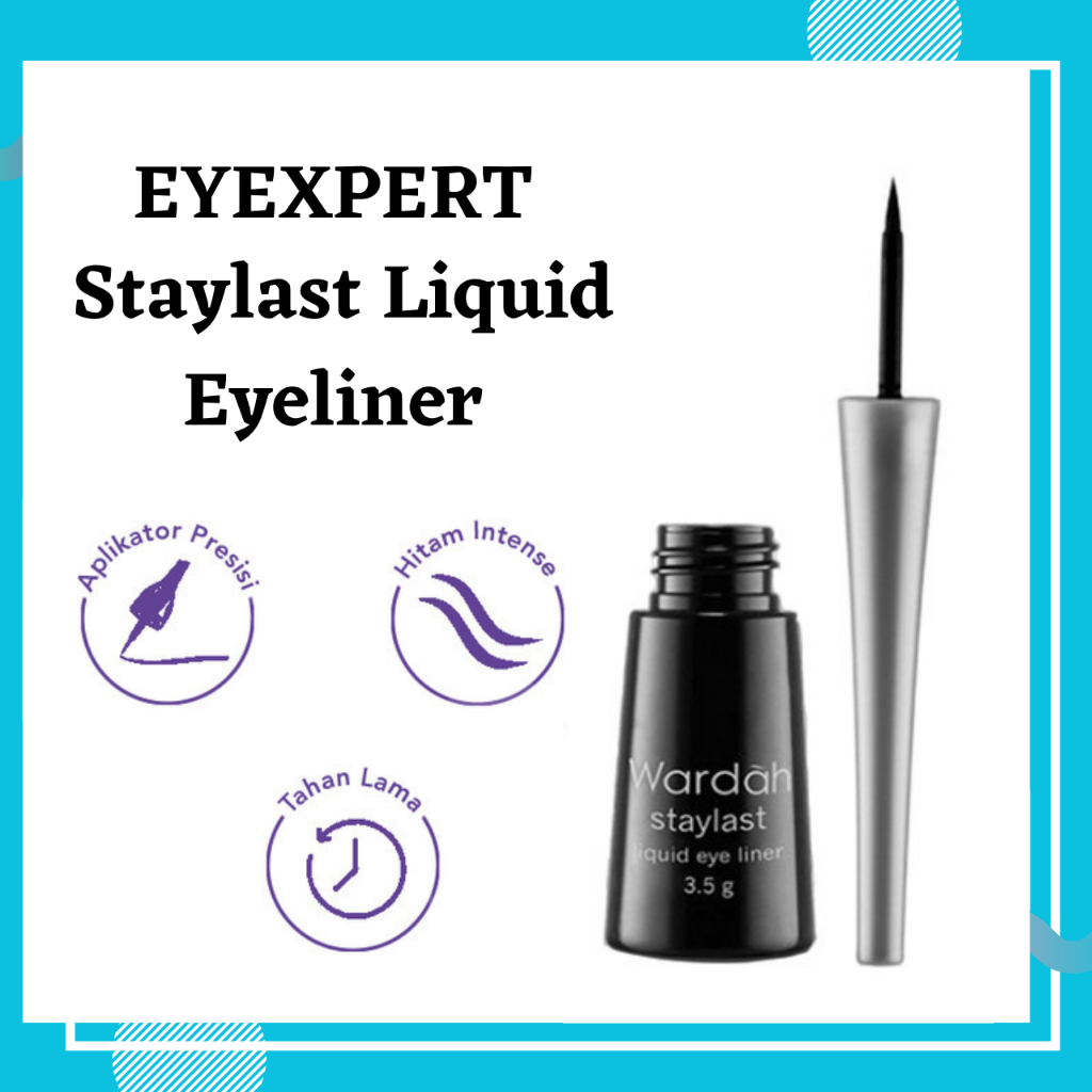 WARDAH EYEXPERT EYELINER - Eyexpert Staylast Liquid Eyeliner 3.5g- Waterproof Eyeliner WARDAH