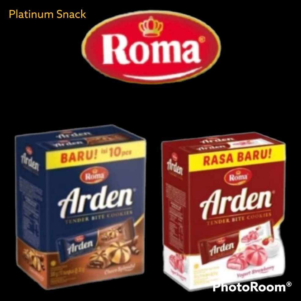 

Cuci gudang Roma Arden Cookies Choco Splendid Arden Yogurt Strawberry NEW Box Isi 1 bks 3 gr