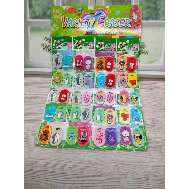 

PENGHAPUS MOTIF BTS / PENGHAPUS 1 PACK ISI 2PC