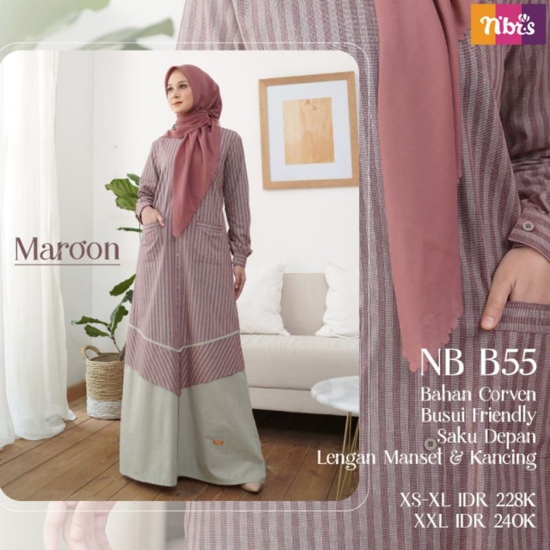 GAMIS NIBRAS NB B55 GAMIS NIBRAS TERBARU 2022