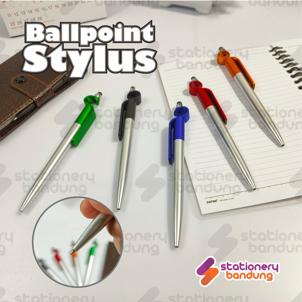 

Ballpoint Stylus Pulpen Smartphone Stylus Touchscreen Touch Pad Pena 2in1