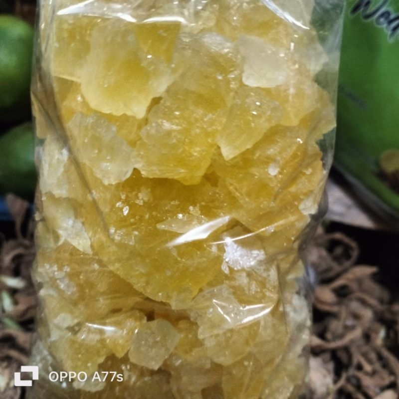 

gula batu kuning kemasan kemasan 500 gra.