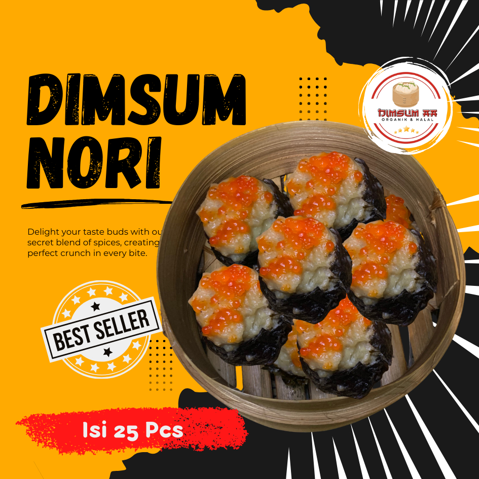 

NEW! Dimsum Nori Frozen Premium 25pcs Gratis Saus Merah & Lada Hitam