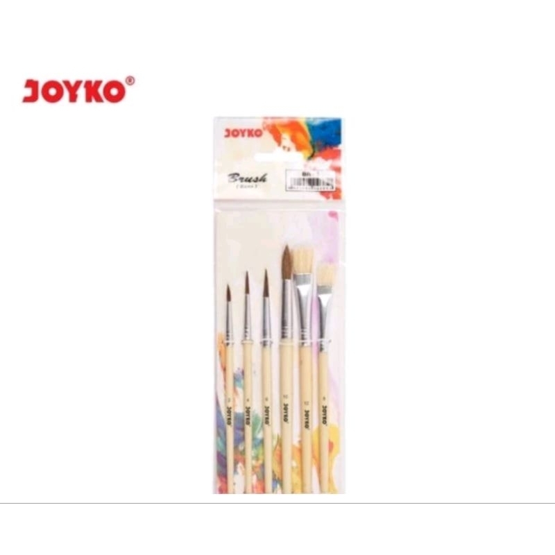 

kuas lukis kuas lukis 1set isi 6 kuas lukis