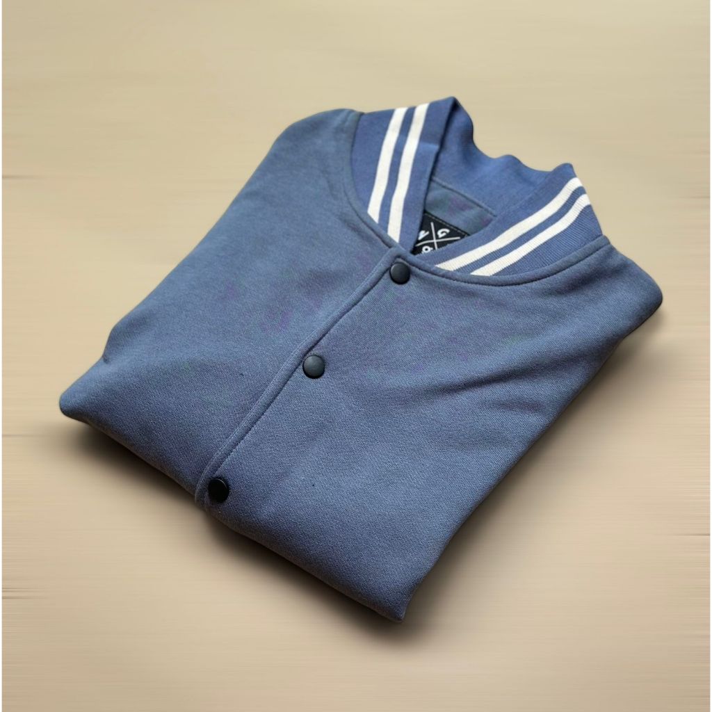 BEST DEALS JAKET VARSITY BASEBALL PRIA WANITA POLOS JACKET VINTAGE DENIM ORIGINAL NGK
