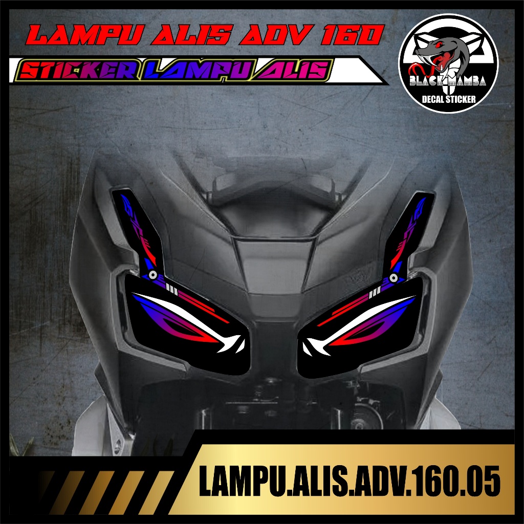 STICKER LAMPU ADV 160 STRIPING DECAL LAMPU ALIS ADV 160 05