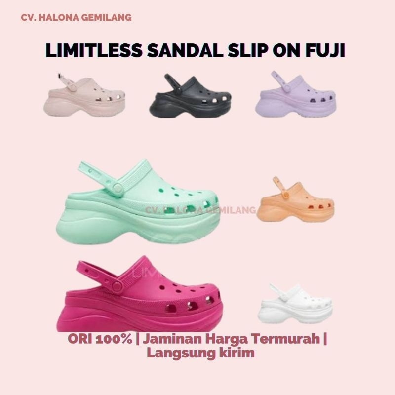 ❤FREE GIFT❤ LIMITLESS SANDAL SLIP ON FUJI
