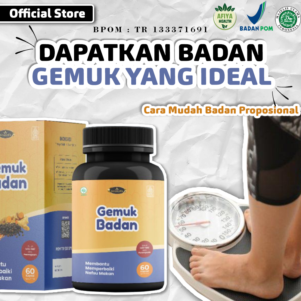 Gemuk Badan Ampuh Berat Cepat Sehat Menambah Farmasi Permanen Obat Alami Tablet Aman Pria Ori Herbal