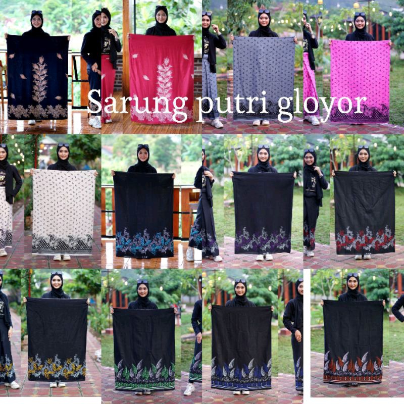 Sarung batik gloyor putri asli pekalongan/gloyor muza/santri putri/grosir/suplayer/bawahan wanita/pe