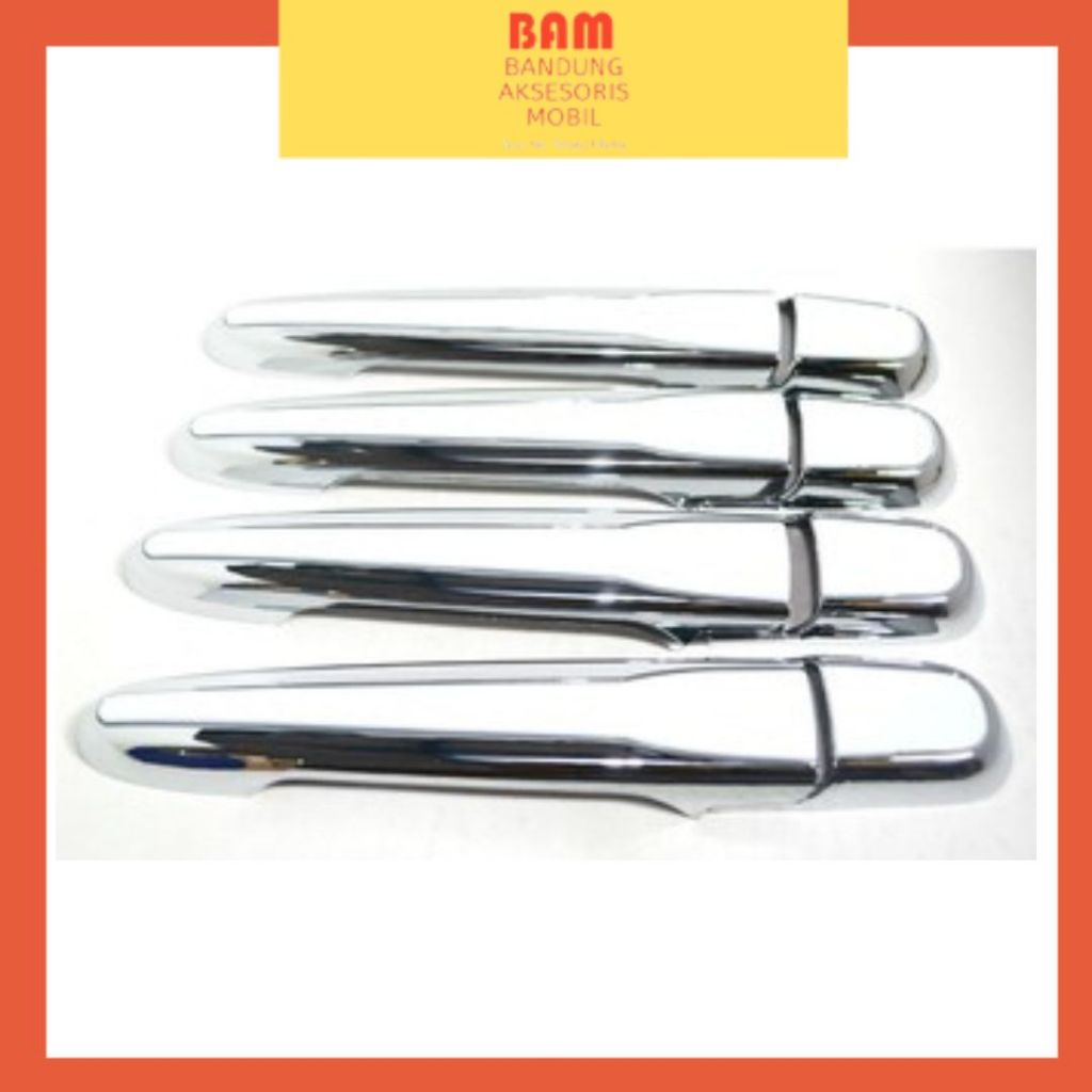Cover Handle Toyota All New Avanza / Daihatsu All New Xenia Chrome Kombinasi Putih