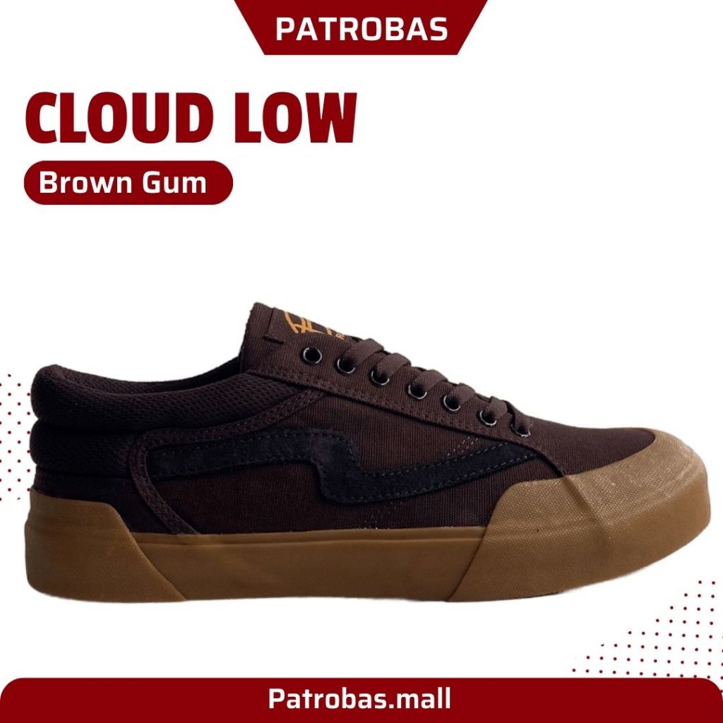 Patrobas Cloud Low Brown Gum Original Sepatu Petrobas Coklat Gum