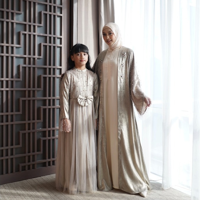 SABRINA Abaya Signature By Fika Agashi Sarimbit keluarga Raya Series 2024