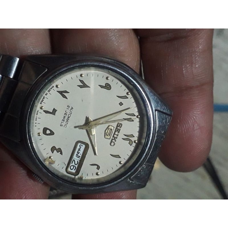 Seiko 5 arabic dial 7s26-6000
Steel