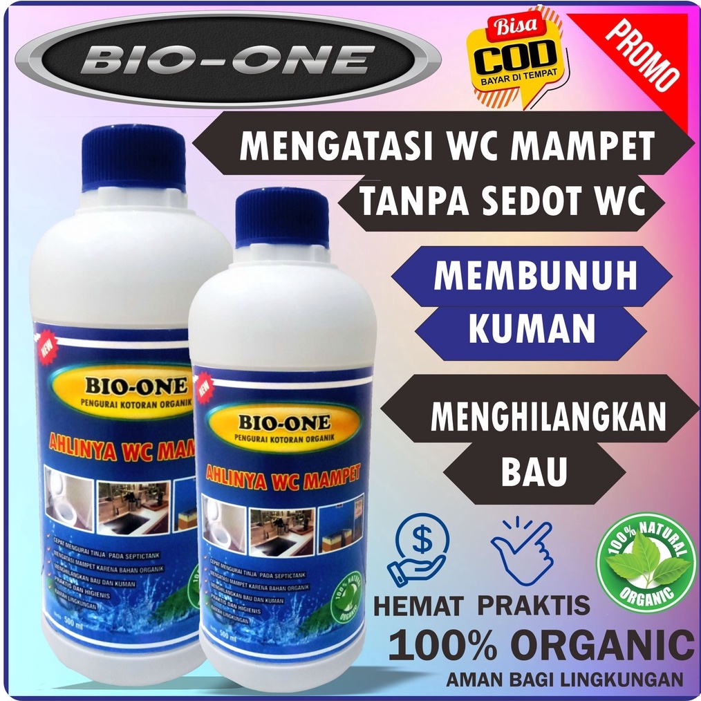 KODE L36Q BIO ONE  PAKET ISI 2 Obat Anti WC Penuh Mampet Paling Ampuh