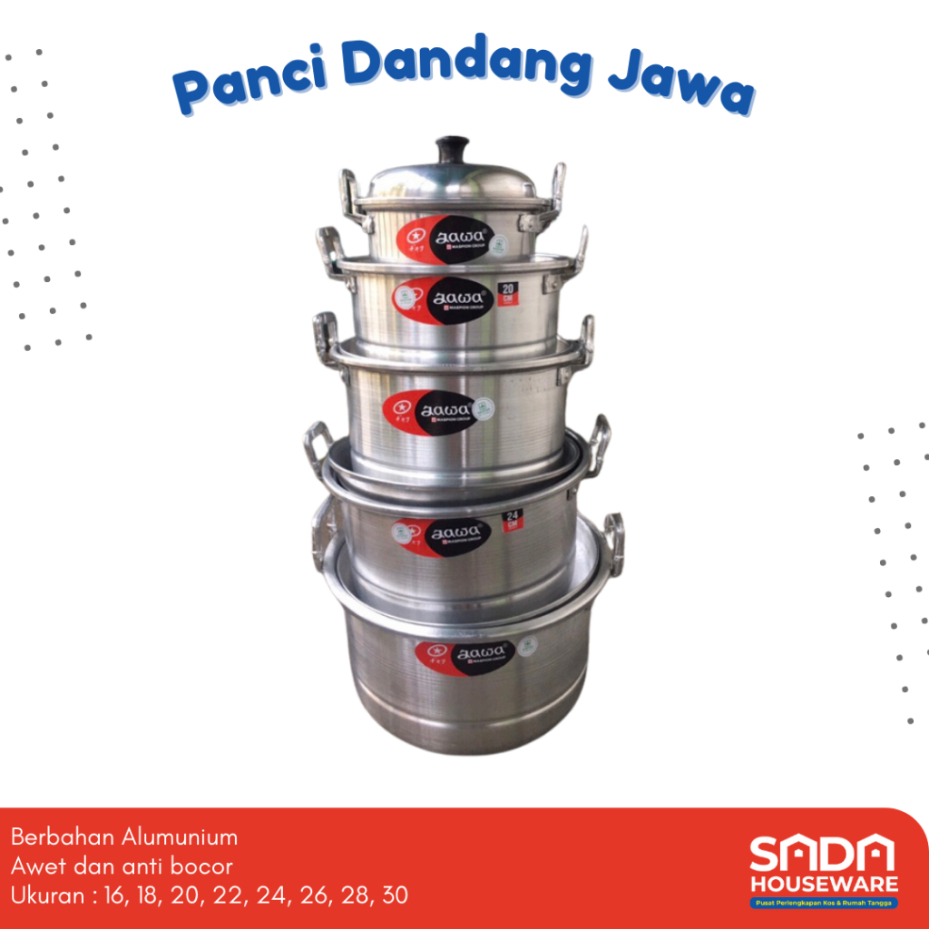 Dandang Panci Jawa / Panci kukus / Dandang nasi / Steamer nasi / panci kukus maspion