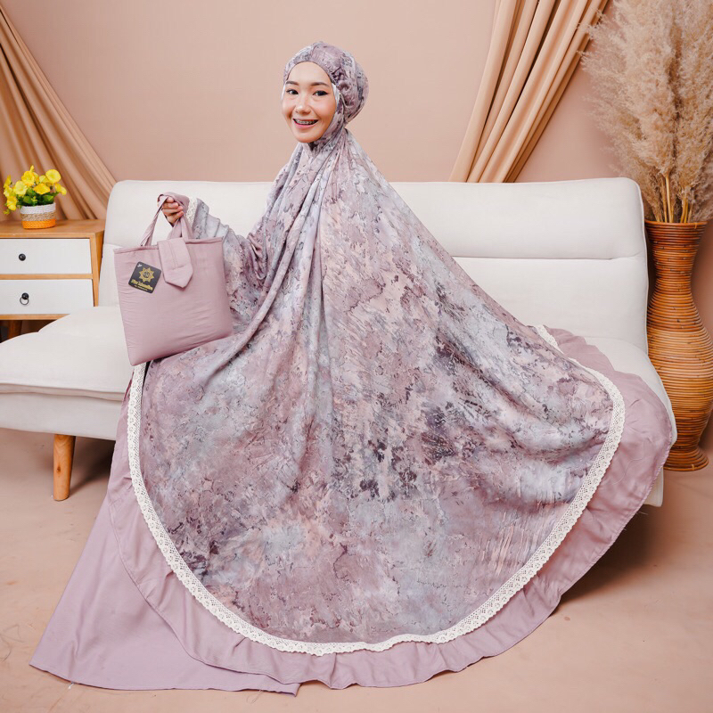 MUKENA RAYON 02 Jumbo Terbaru Traveling Mukena Mewah Bahan Adem Lembut Nyaman Mukena Murah