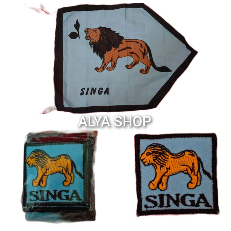 BET REGU SINGA | Bet Tanda Regu Hewan | Bet Tanda Regu Bordir Gambar Hewan | Badge Pramuka