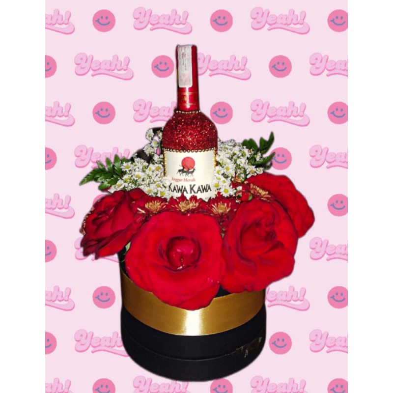 [BUNGA ASLI] Buket box Bunga fresh | Bloom Box | buket wisuda | buket lamaran | buket kado | buket a