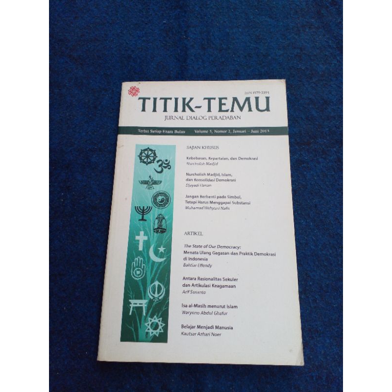 TITIK TEMU JURNAL DIALOG PERADABAN VOLUME 5 NOMOR 2 JANUARI JUNI 2013