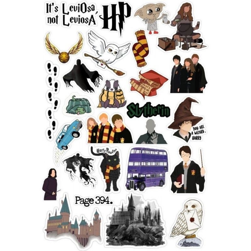 STICKER HARRY POTTER / STICKER POTTERHEAD / STICKER JOURNALING AESTHETIC / STIKER HARRY HERMIONE RON