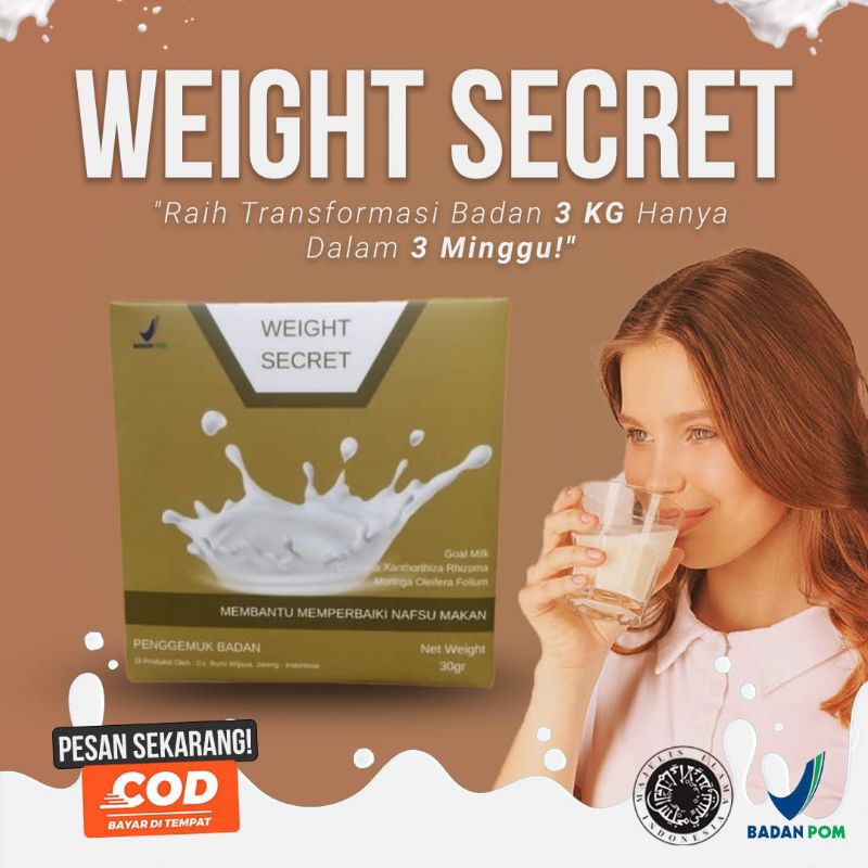 

WEIGHT SECCRET SUSU ETAWA - PENGGEMUK BADAN TANPA GULA & TANPA OLAHRAGA PERLANCAR SALURAN