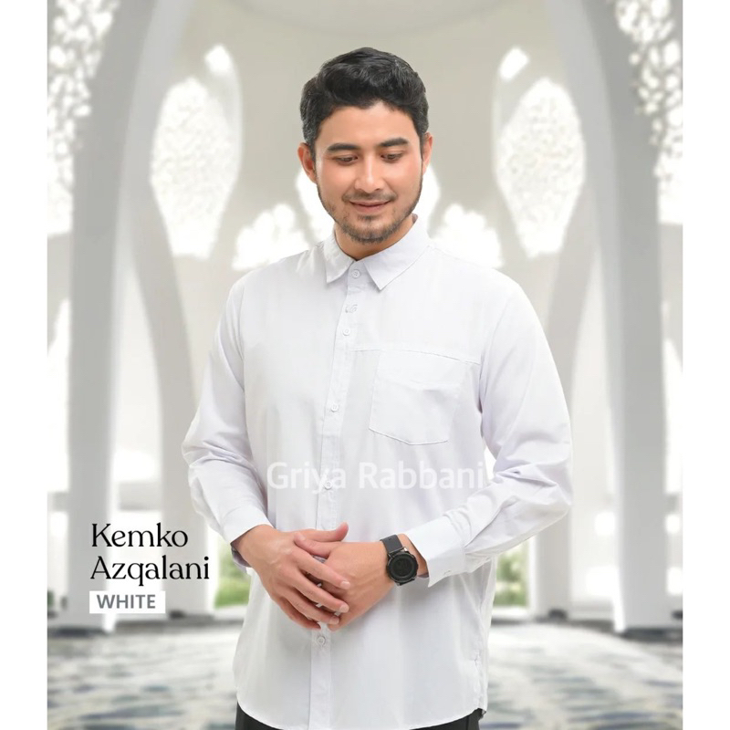 kemko azqalani mst - kemko karim mst - baju koko lengan kancing rabbani - kemko rabbani - baju koko 