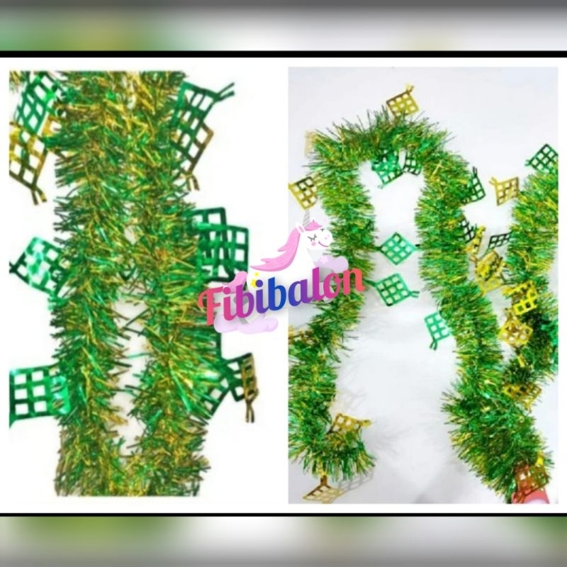 Slinger Lebaran / Slinger Idul Fitri Motif Ketupat/bulan bintang/ketupat masjid