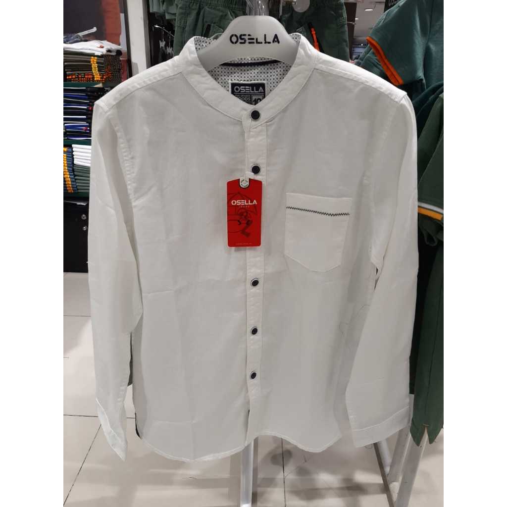 Osella Kids Baju Kemeja Koko Anak Laki-Laki Lengan Panjang GTH2209TGR