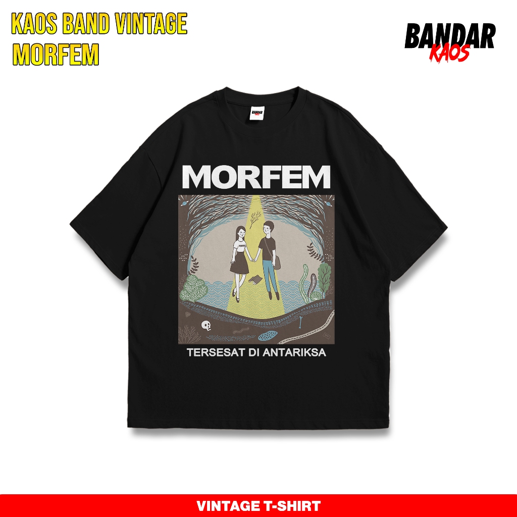 BANDAR KAOS MORFEM 1 - TERSESAT DI ANTARIKSA - KAOS METAL TERLARIS - KAOS BAND INDONESIA - T-SHIRT P