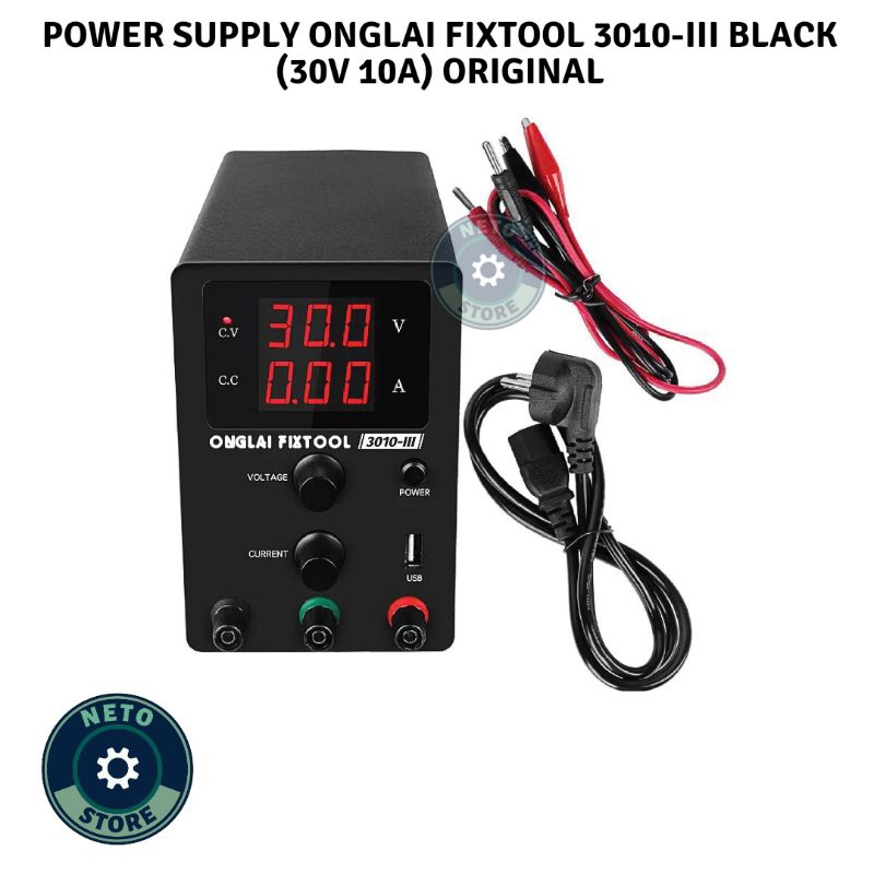 POWER SUPPLY ONGLAI FIXTOOL 3010-III BLACK (30V 10A) ORIGINAL