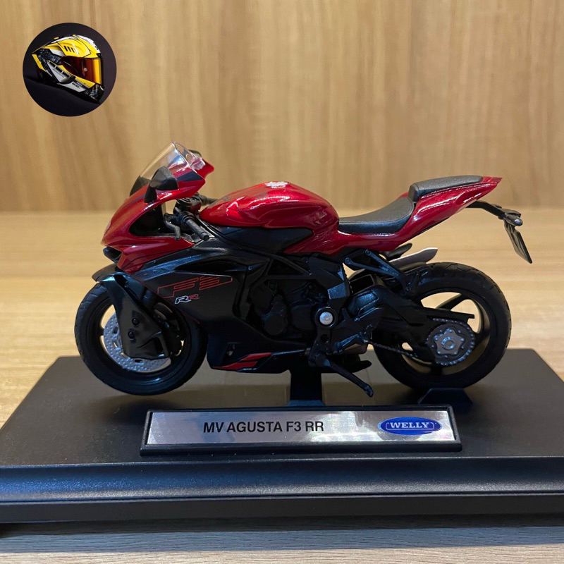 diecast miniatur motor mv agusta f3 skala 1/18